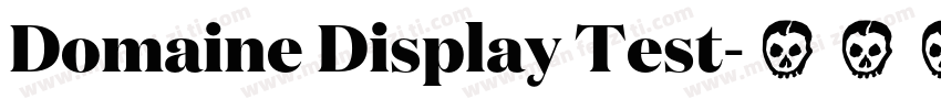 Domaine Display Test字体转换